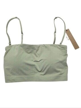 Skims Soft Smoothing Seamless Bandeau Bralette Molded Cup Bra Elm Small NWT